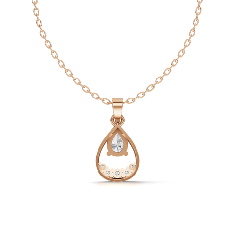 1.82 Ct Pear Lab Diamond Teardrop Jewelry Set with Ring, Earrings & Necklace