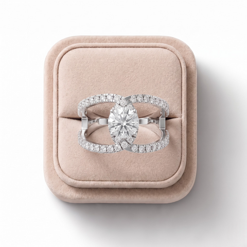 1.60 Round Solitaire Lab Diamond Twist Ring