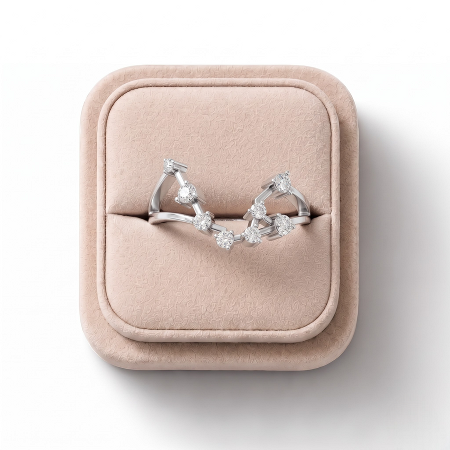 0.24 CT Round Aquarius Lab Diamond Ring