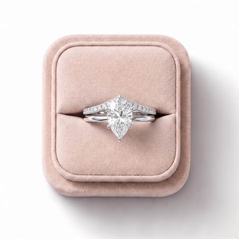 1.69 Ct Marquise Lab Diamond Solitaire Set Ring 1.5 Ct Center