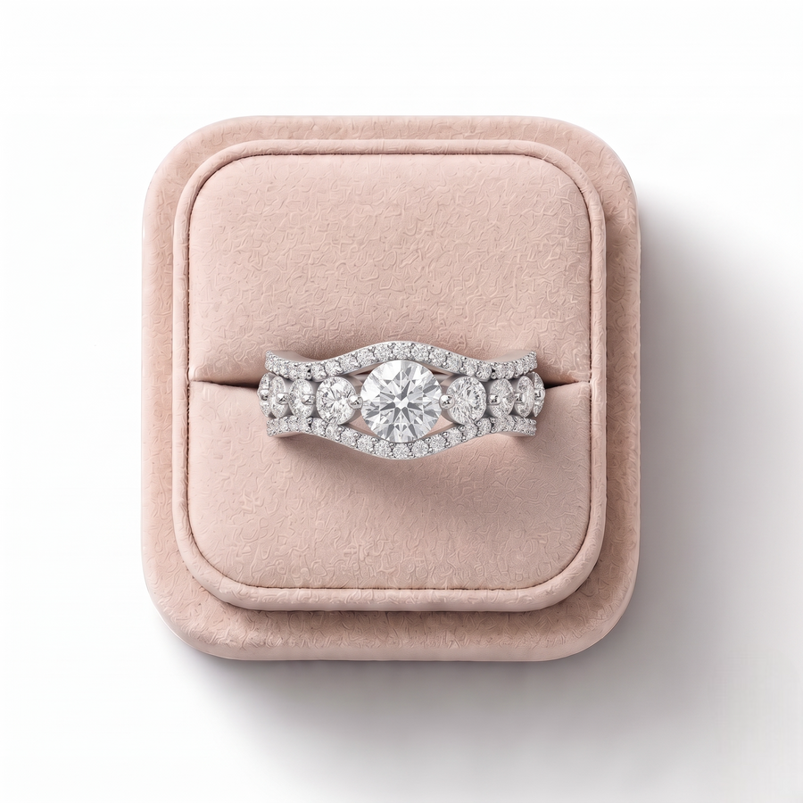 1.66 Ct Round Statement Lab Diamond Ring
