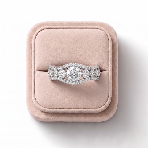 1.66 Ct Round Statement Lab Diamond Ring