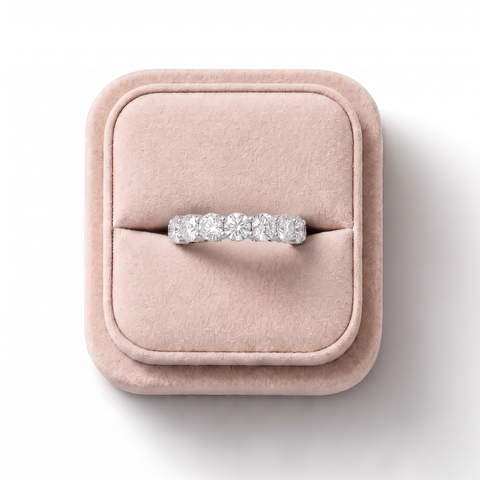 3.17 Ct Round Baskets Set Full Eternity Ring