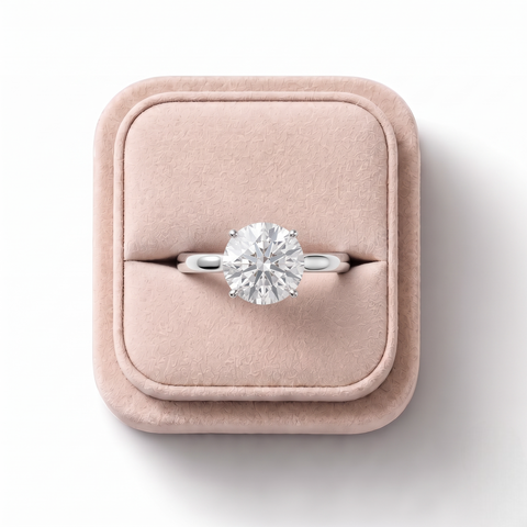 2.00 Ct Round Lab Diamond Solitaire Ring