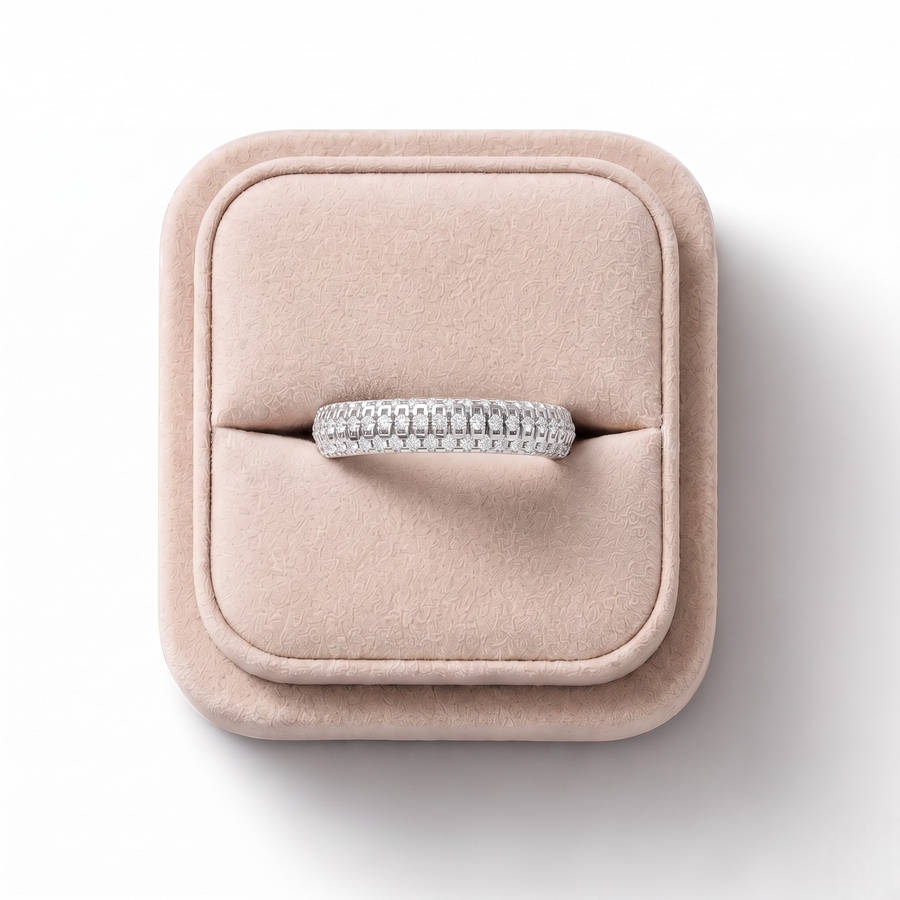 0.62 Ct Full Eternity Lab Diamond Band