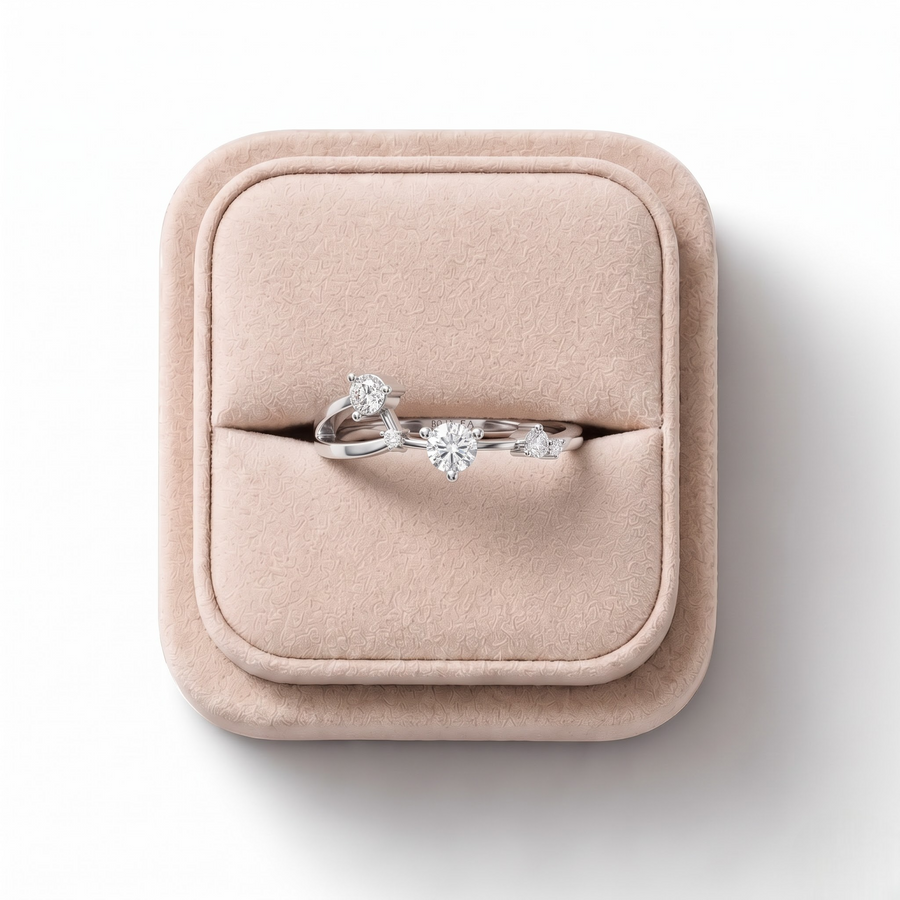 0.20 Ct Round Aries Lab Diamond Ring