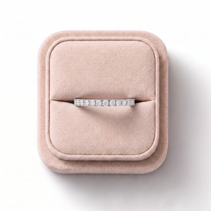 0.17 Ct Round Bar-Set Full Eternity Band