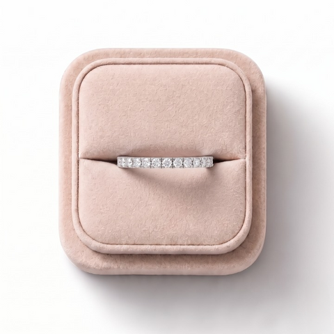 0.17 Ct Round Bar-Set Full Eternity Band