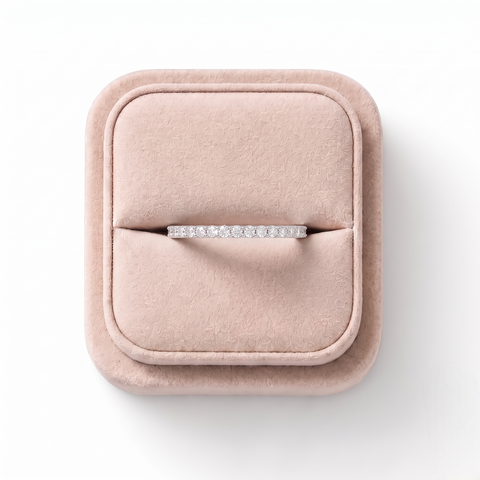 0.17 Ct Round Shared-Prong Full Etenity Ring