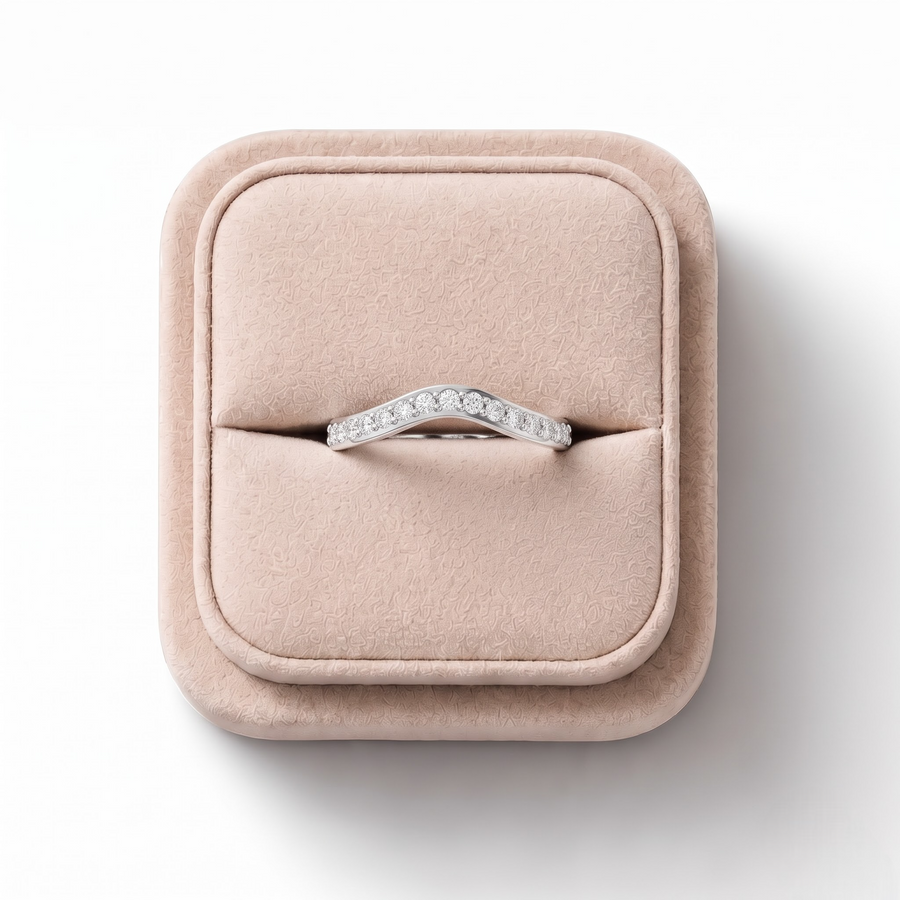 0.27 Ct Round Pavé Lab Diamond Band