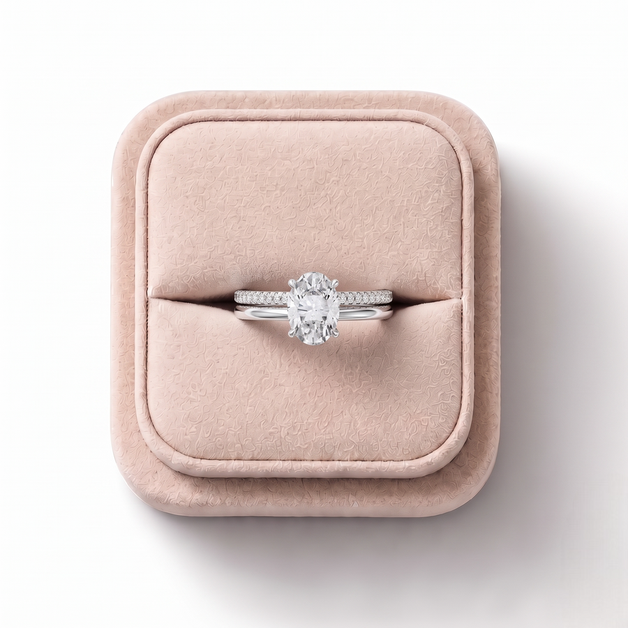 1.60 Ct Round Lab Diamond Split Ring 1.50 Ct Center