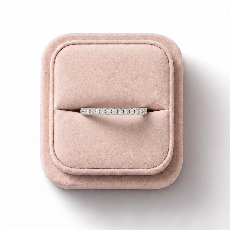 0.24 Ct Round U-Prong Full Eternity Ring