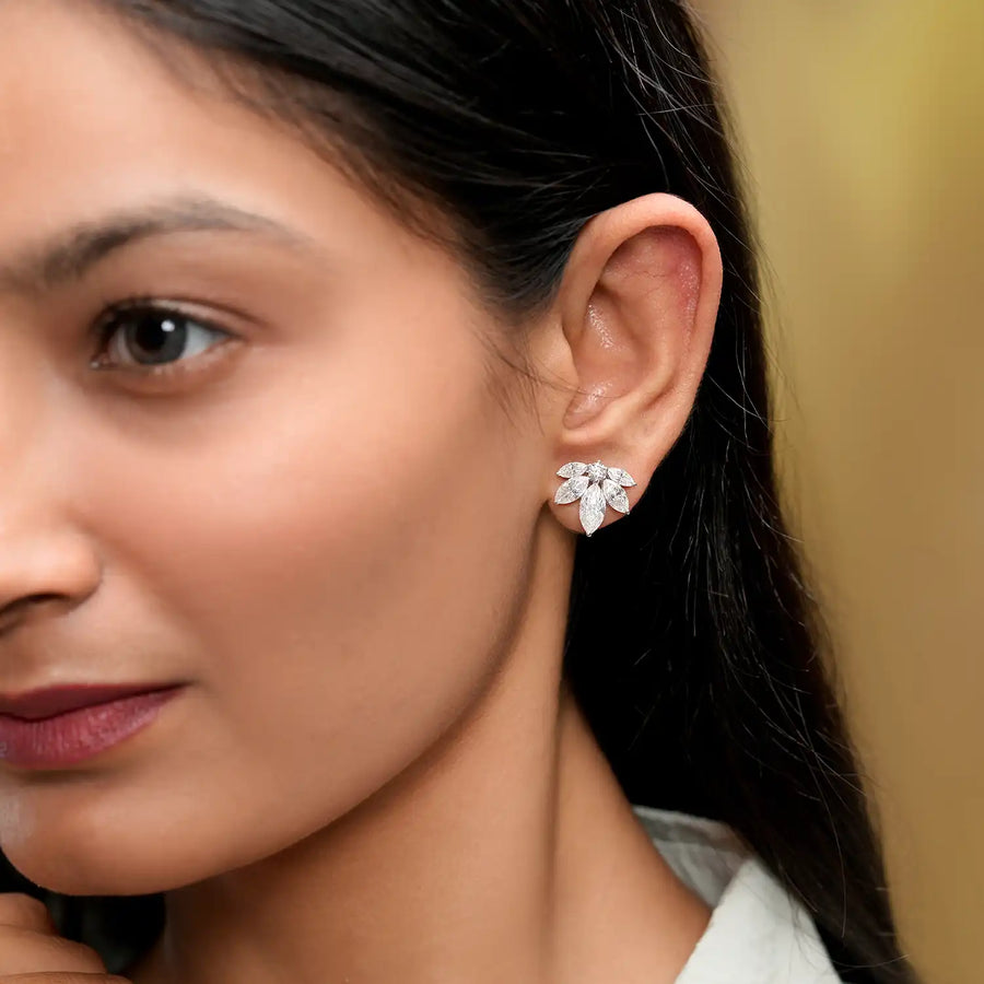 Close-up of earrings on ear