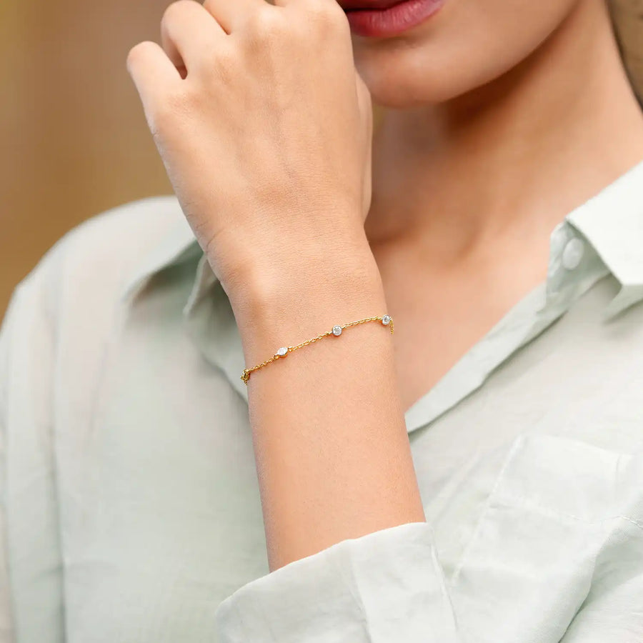 Wrist close-up showing bezel detail