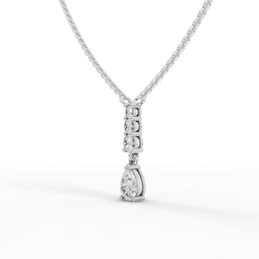 1.07 Ct Pear Lab Diamond Drop Pendant