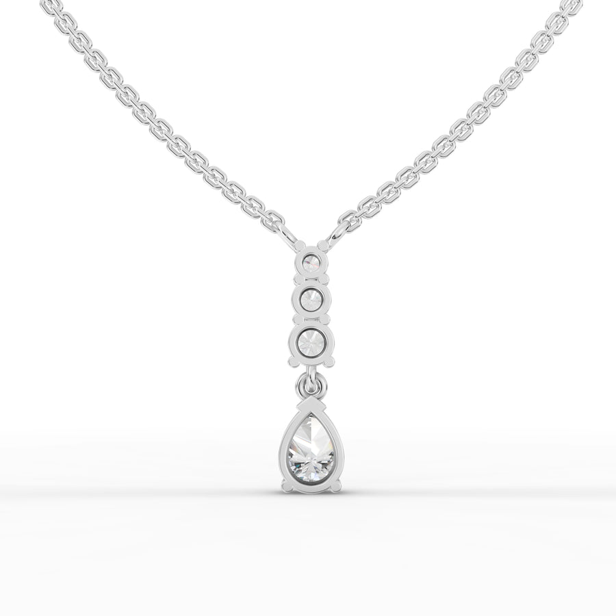 1.07 Ct Pear Lab Diamond Drop Pendant
