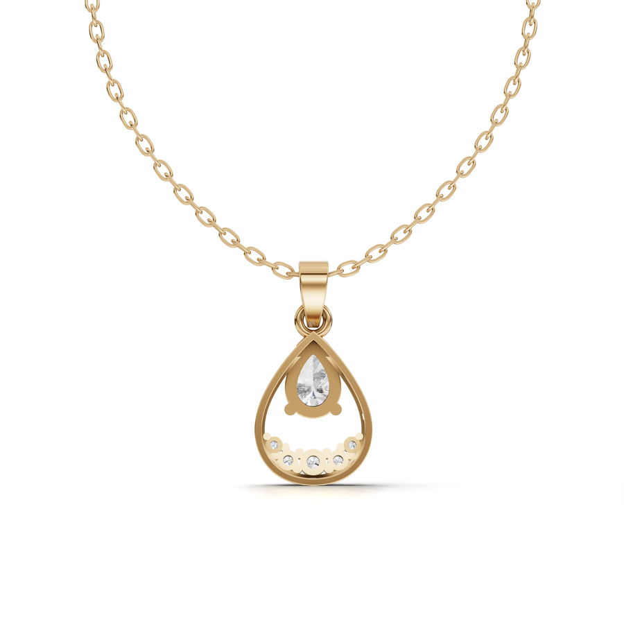 1.82 Ct Pear Teardrop Lab Diamond Set