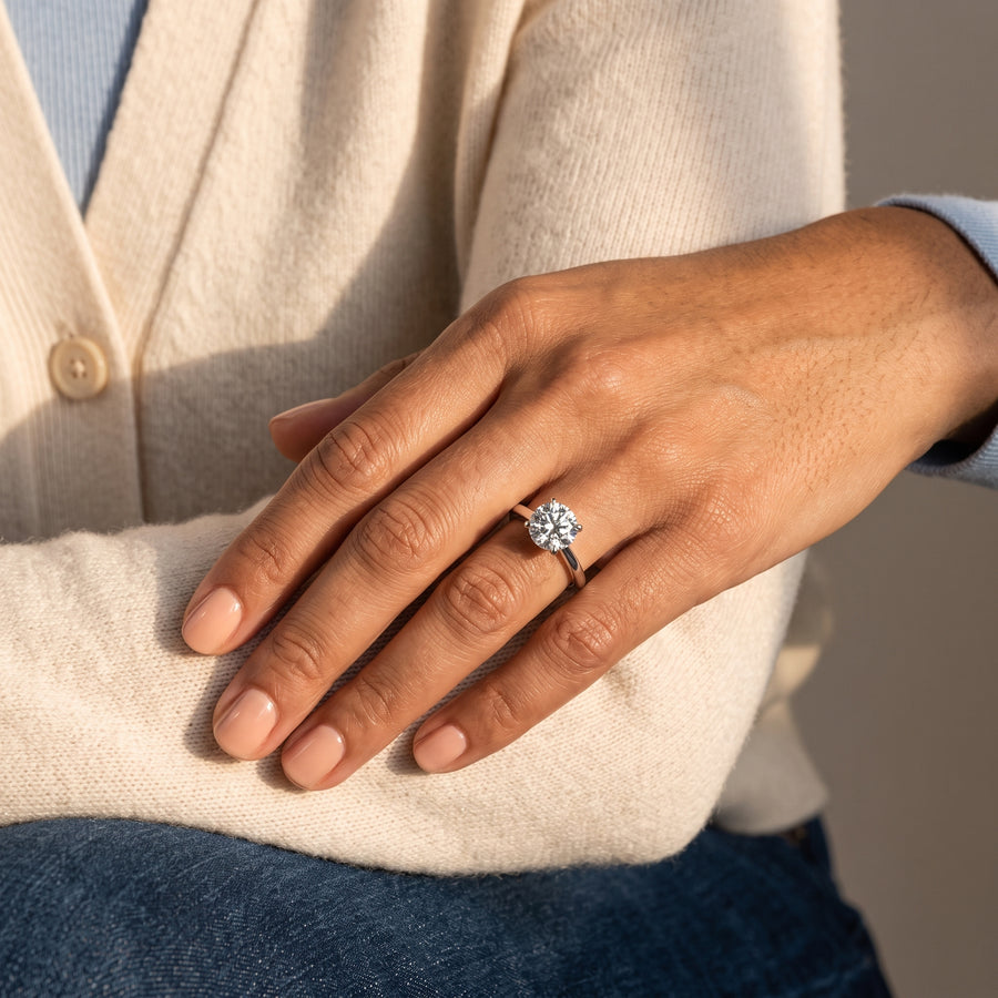 1.00 Ct Round Solitaire Ring