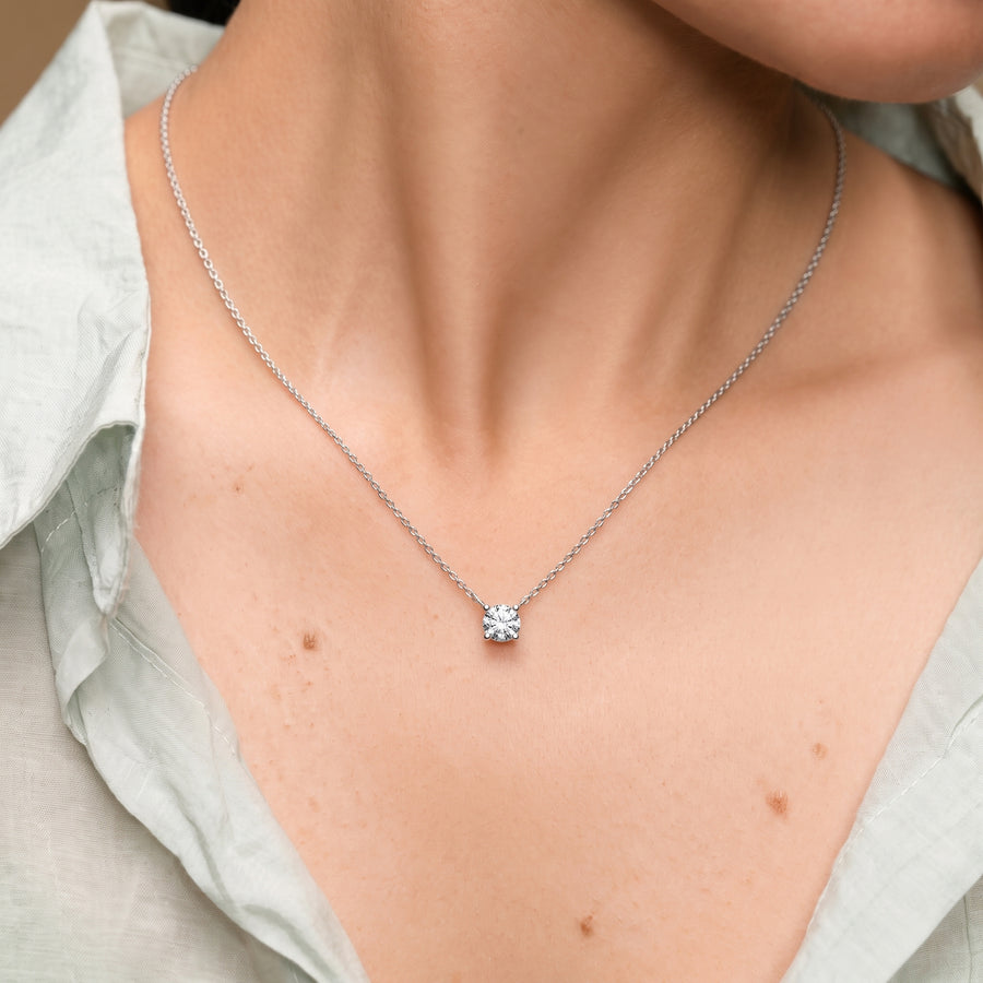 0.25 Ct Round Solitaire Pendant