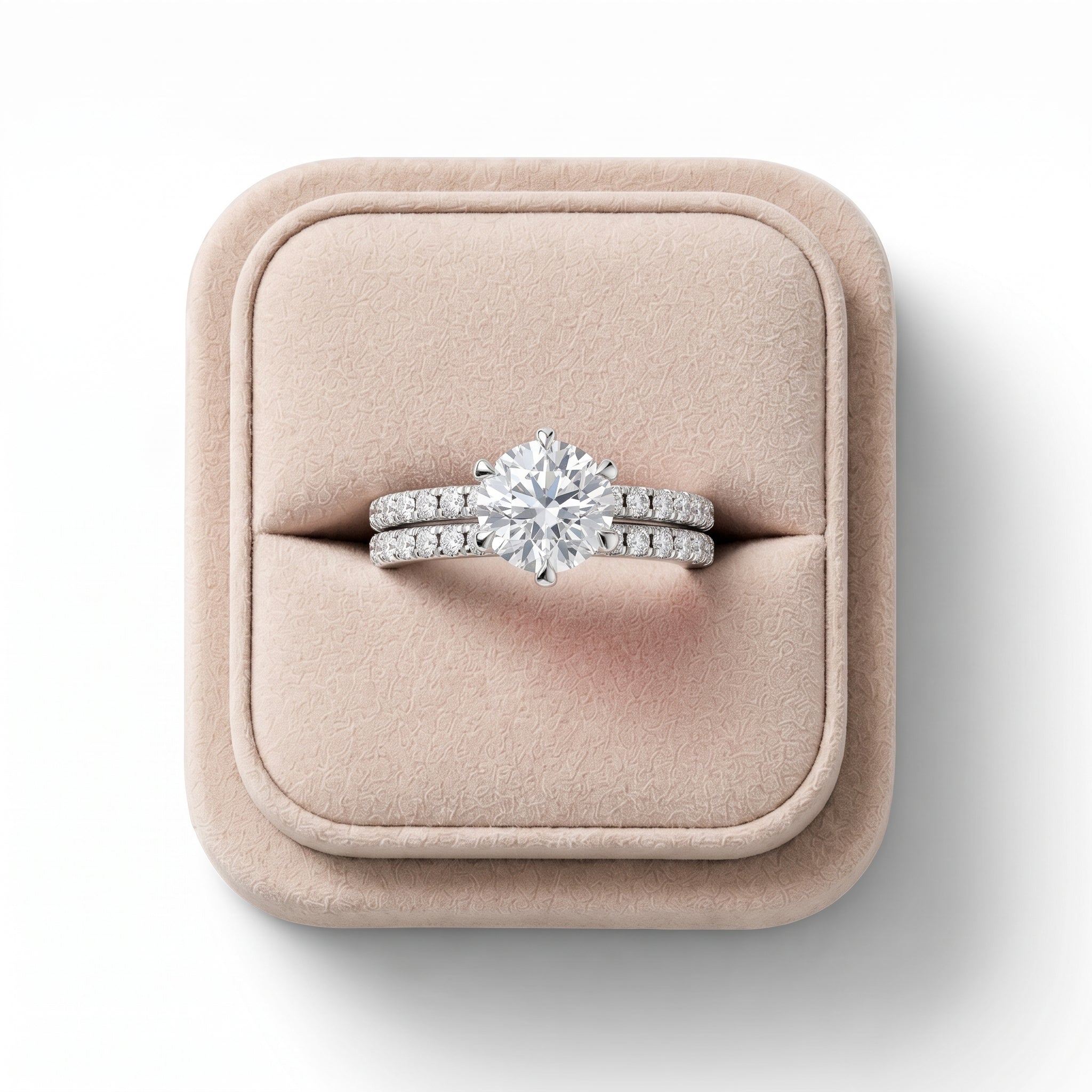 Round lab-grown diamond ring featuring a 1.5 CT center stone with side accent diamonds, set in a polished gold band.