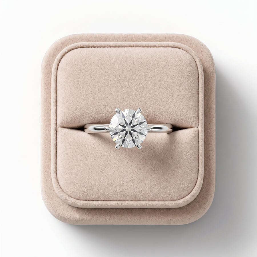 1.50 Ct Round Six-Prong Solitaire Engagement Ring