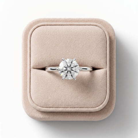 1.50 Ct Round Six-Prong Solitaire Engagement Ring