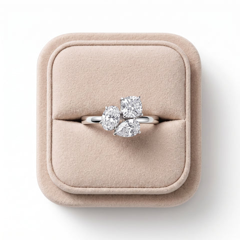 1.21 CT Multi-Shape Three Stone Ring
