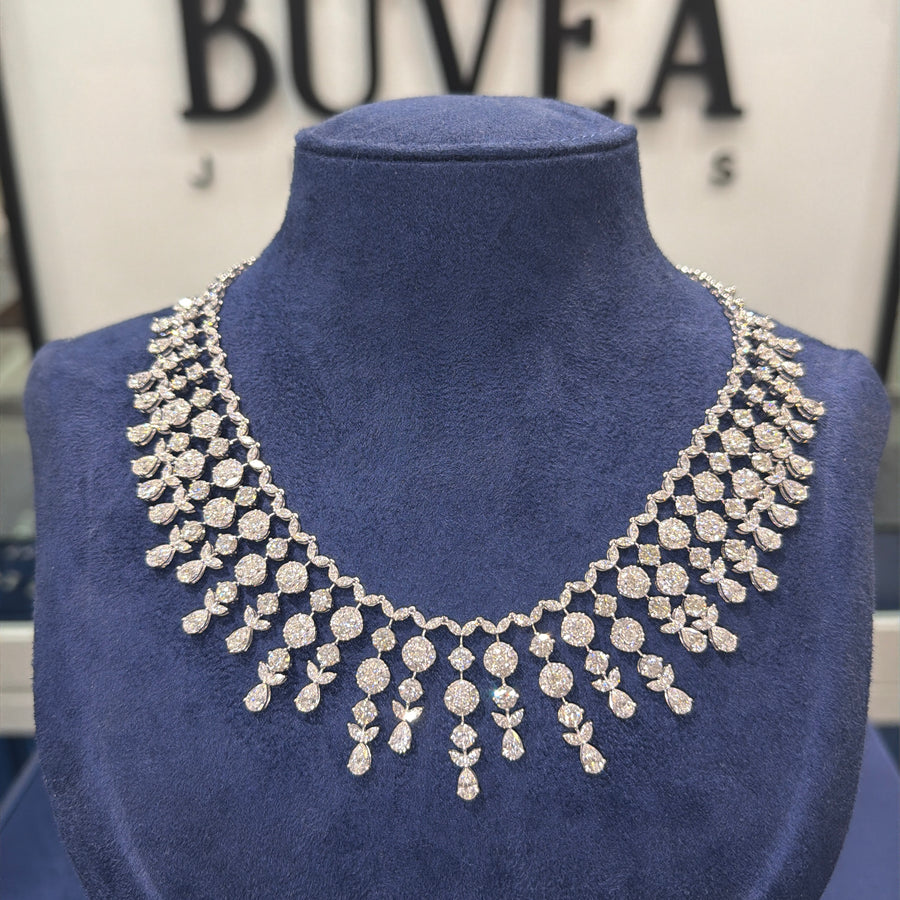 Choker Statement Lab Grown Diamond Necklace, view 2
