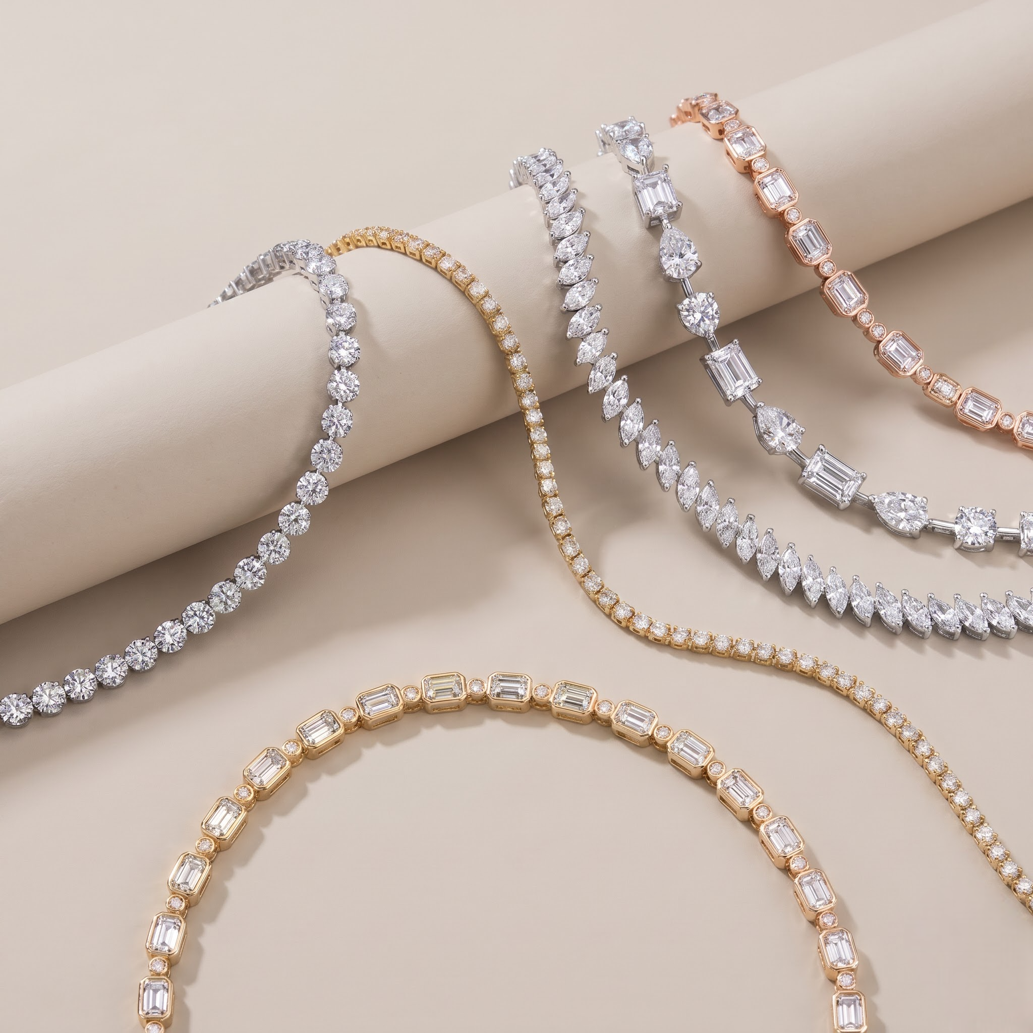 Buvea lab-grown diamond tennis bracelet in Dubai