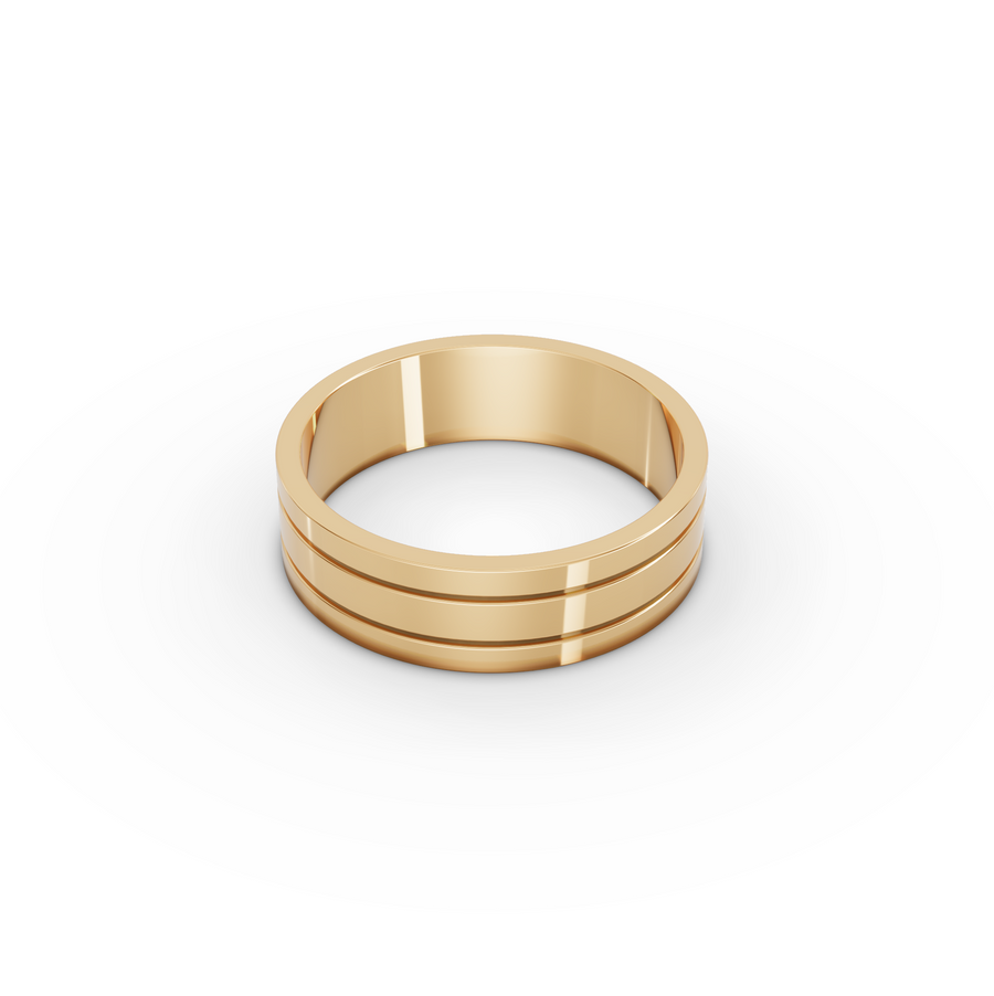 Men's Classic Wide Polished Wedding Band Ring, view 3