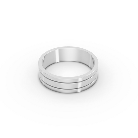 Men's Classic Wide Polished Wedding Band Ring