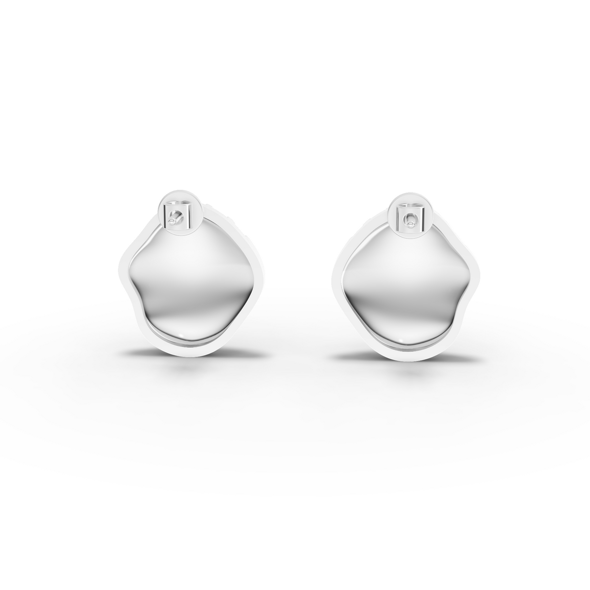 Organic Wave Stud Earrings, view 2
