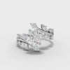 1.97 Ct Nature Vine Accent Lab Diamond Ring