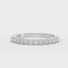 360 rotation of 0.34 CT yellow gold lab-grown diamond half eternity band