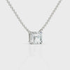 360 rotation of 1 CT lab-grown Asscher cut diamond solitaire pendant