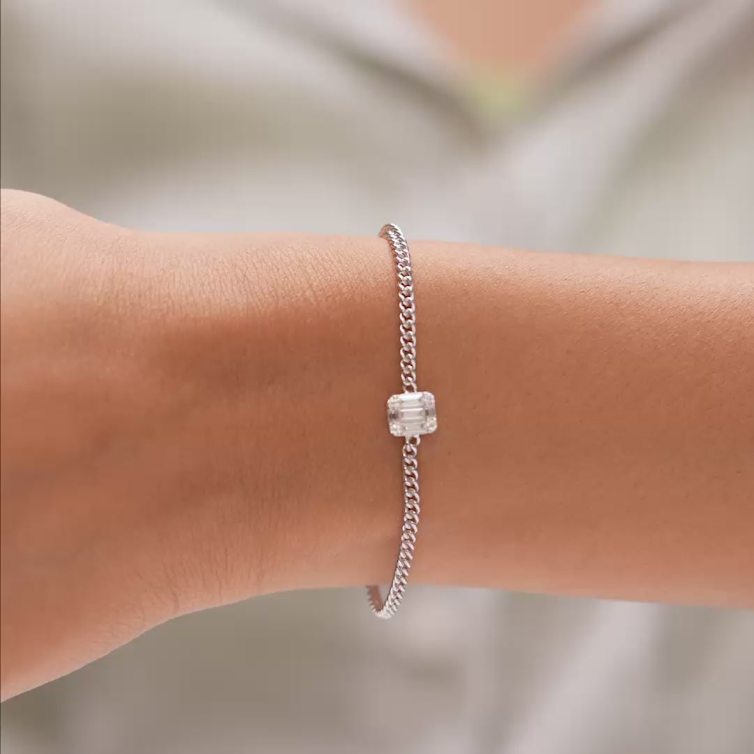 Bracelet articulation demonstration on wrist