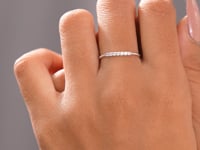 Model video wearing twisted band lab-grown diamond ring