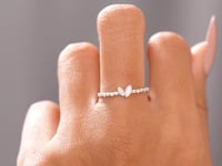 Model video wearing dual marquise lab-grown diamond ring