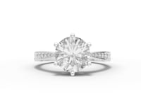 360 rotation of 2.18 CT solitaire lab-grown diamond ring