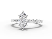 360 rotation of 1.36 CT marquise cut lab-grown diamond ring