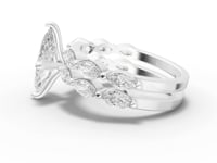 360 rotation of 3.18 CT marquise cut lab-grown diamond ring