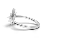 360 rotation of 0.30 CT eight-point star lab-grown diamond ring