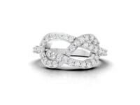 360 rotation of 0.59 CT infinity lab-grown diamond band