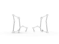 360-degree rotation of Leo constellation earrings