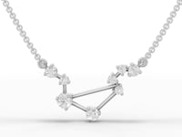 360-degree rotation video of Libra constellation pendant
