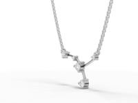 360-degree rotation of Cancer constellation pendant