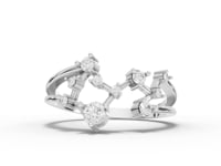 360-degree rotation video of Scorpio constellation ring