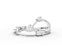 360-degree rotation of Cancer constellation ring