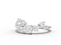 360-degree rotation of Taurus constellation diamond pendant