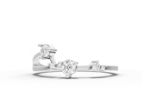 360° rotation of Aries constellation diamond ring